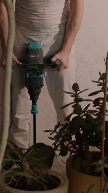 Как легко размешивтаь материал с быстросьемом BIHUI