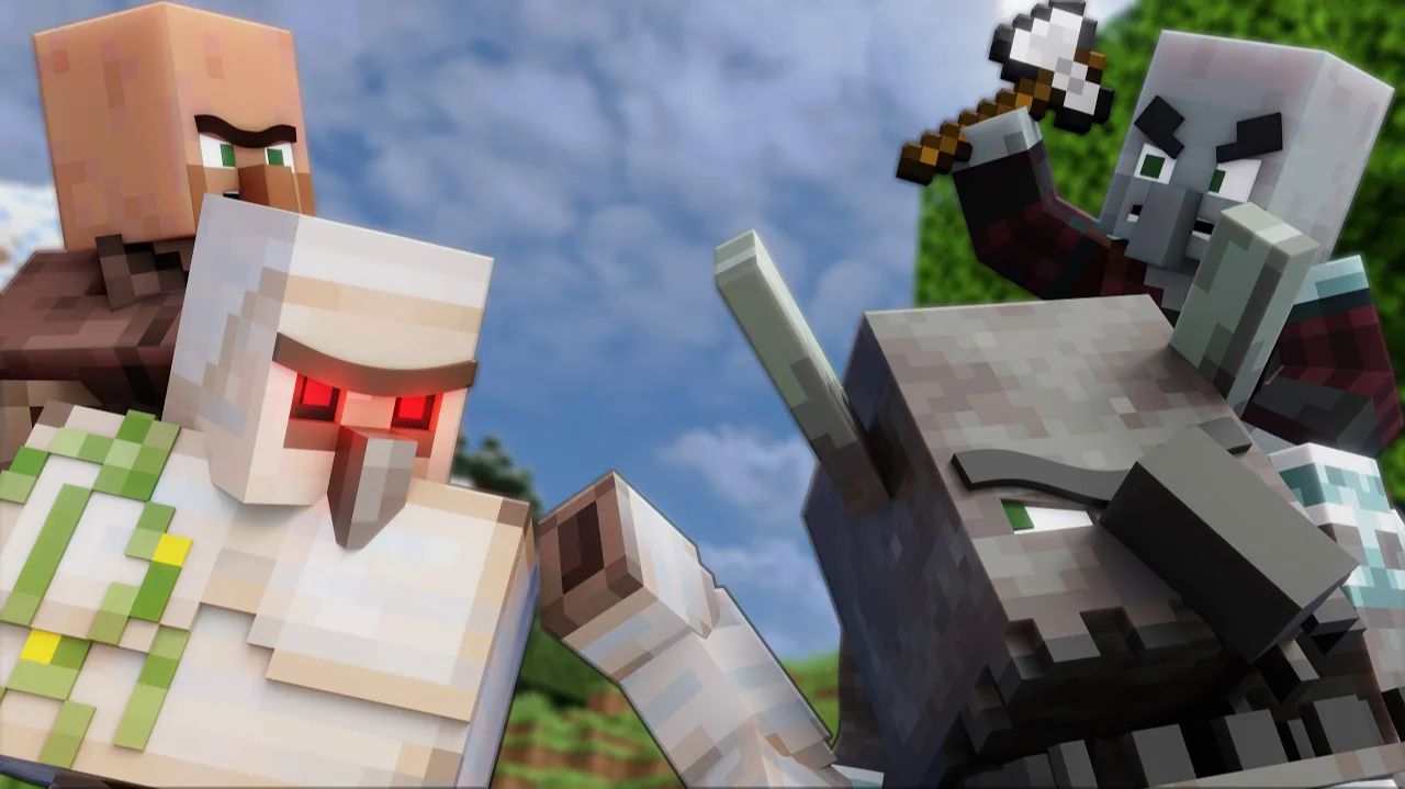 Судьбоносная битва големов: защита до последнего блока Майнкрафт