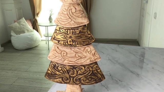 Настольная декоративная ёлка МИЛЫЕ УЗОРЫ большая 65 см 20392869719609