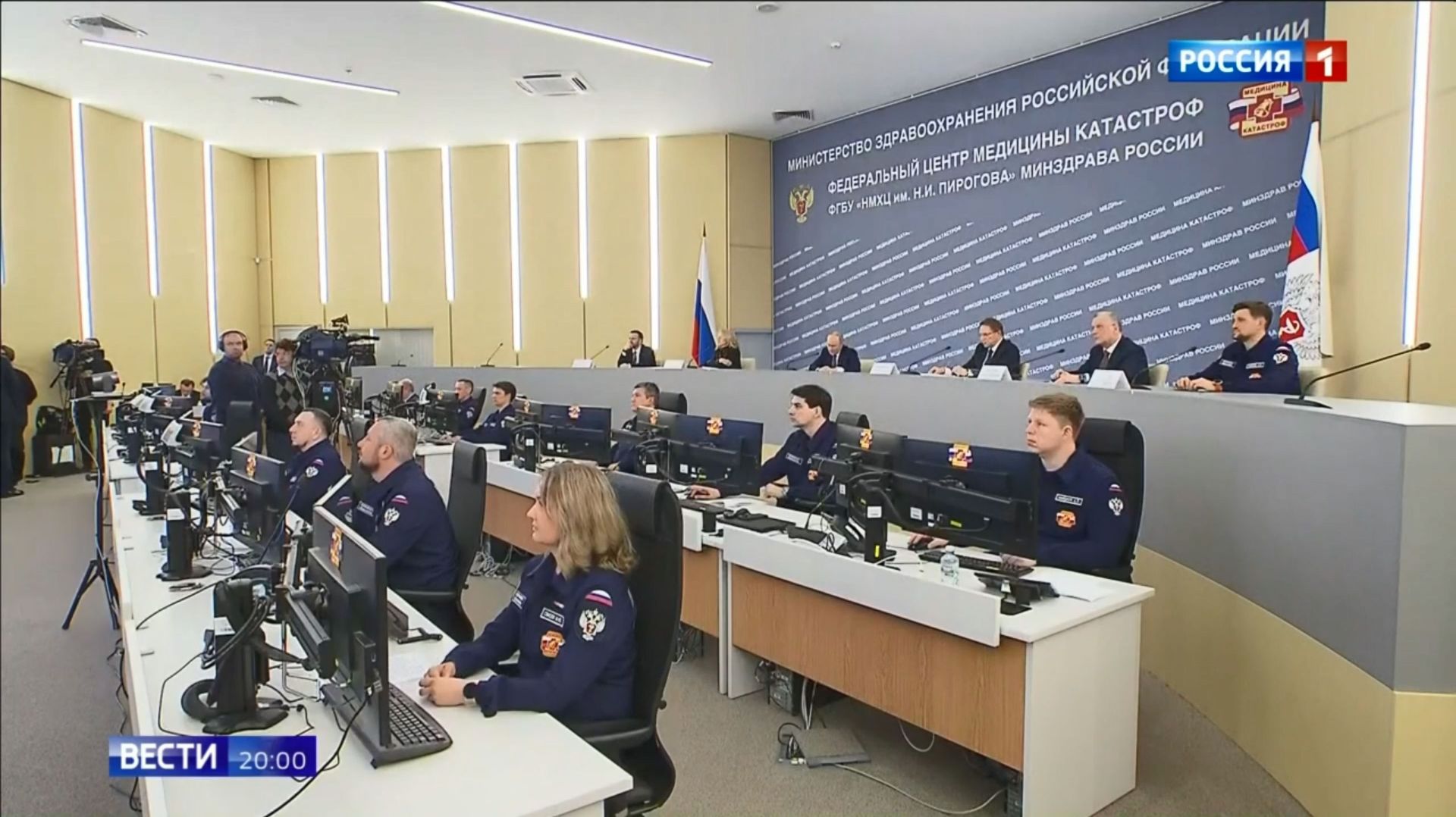 Президент РФ Владимир Владимирович Путин посетил с рабочим визитом ФЦМК Пироговского Центра