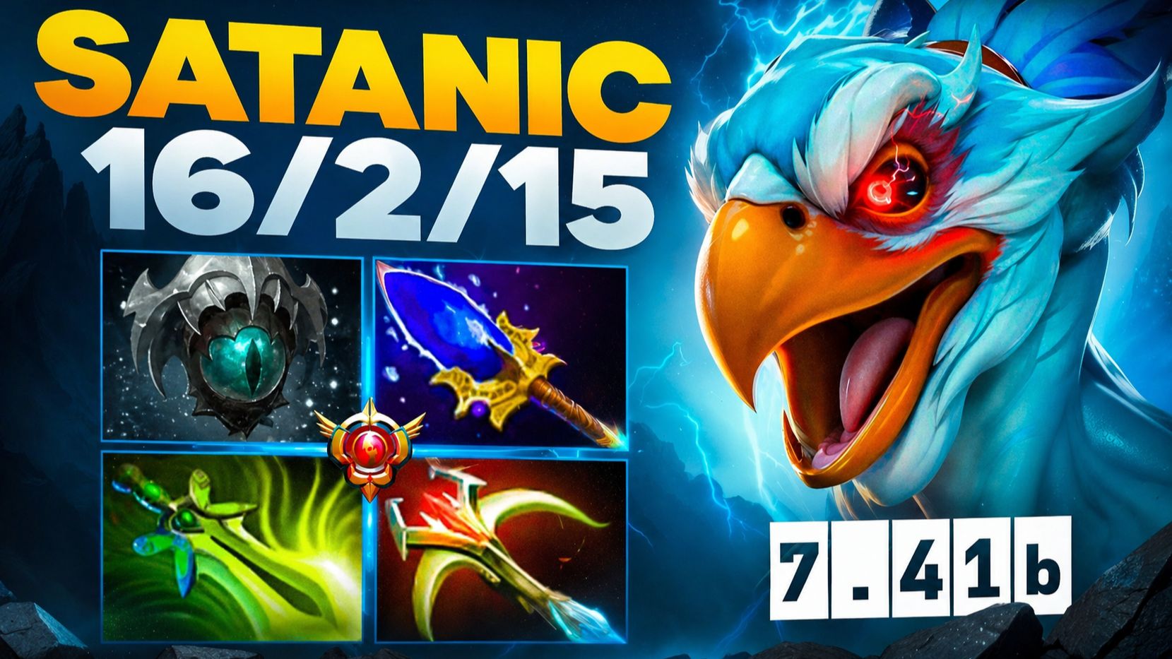 SATANIC на СИГНАТУРНОМ КЕЗЕ ПОКАЗАЛ АУРУ🔥❘ Satanic Kez 7.41b Dota 2