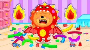 Маша и Леопольд. В костюме дракона - Мультик для детей - Lion Family на русском