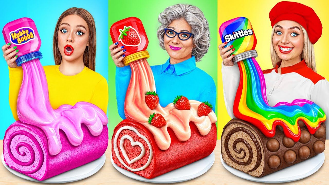 Кулинарный Челлендж Я против Бабушки  Секреты и Гаджеты для Кухни от Jelly DO Challenge