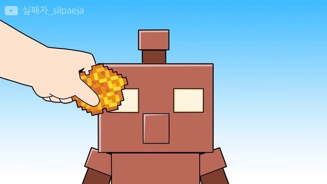 Создание медного голема  Майнкрафт аниме