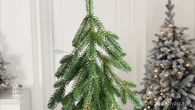 Настольная ель Альпа 80 см с натуральным стволом, ЛИТАЯ 100%, DC2136