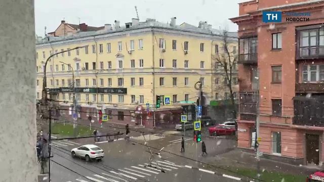 Снегопад вновь накрыл Тульскую область