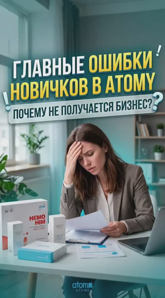 Ошибки, которые часто делают новички в Atomy 👀