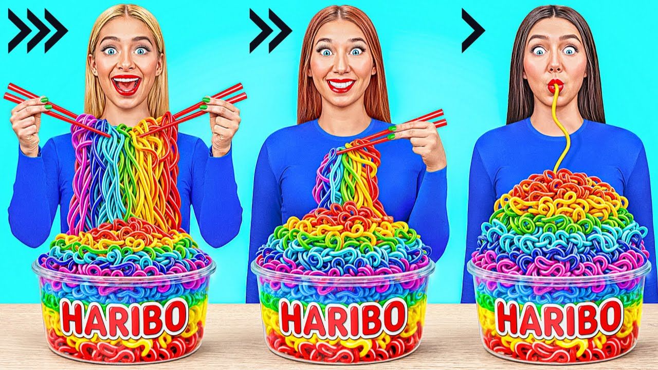 Быстрая Средняя или Медленная Скорость Еды Челлендж от Jelly DO Challenge