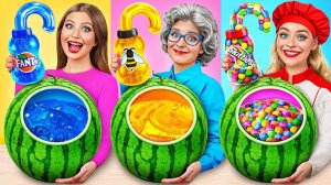 Кулинарный Челлендж# Я против Бабушки # Фантастические Лайфхаки с Едой от Jelly DO Challenge