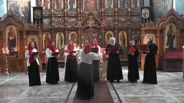 Апрель 2026 года. Архиерейский хор Набережночелнинской епархии. Тропарь Пасхи на греч. языке