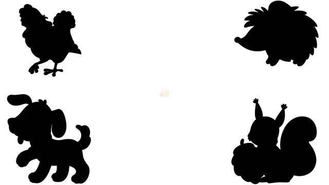 Дидактическая игра по развитию речи «Найди тень»  Учим животных Развивающие мультики для детей