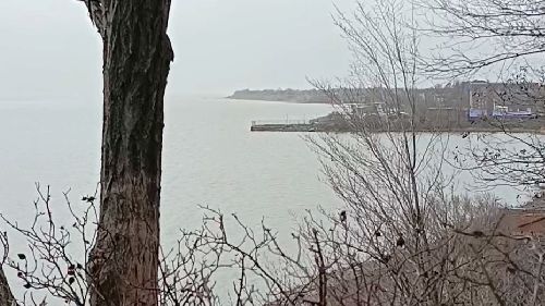 Азовское море в ненастную погоду