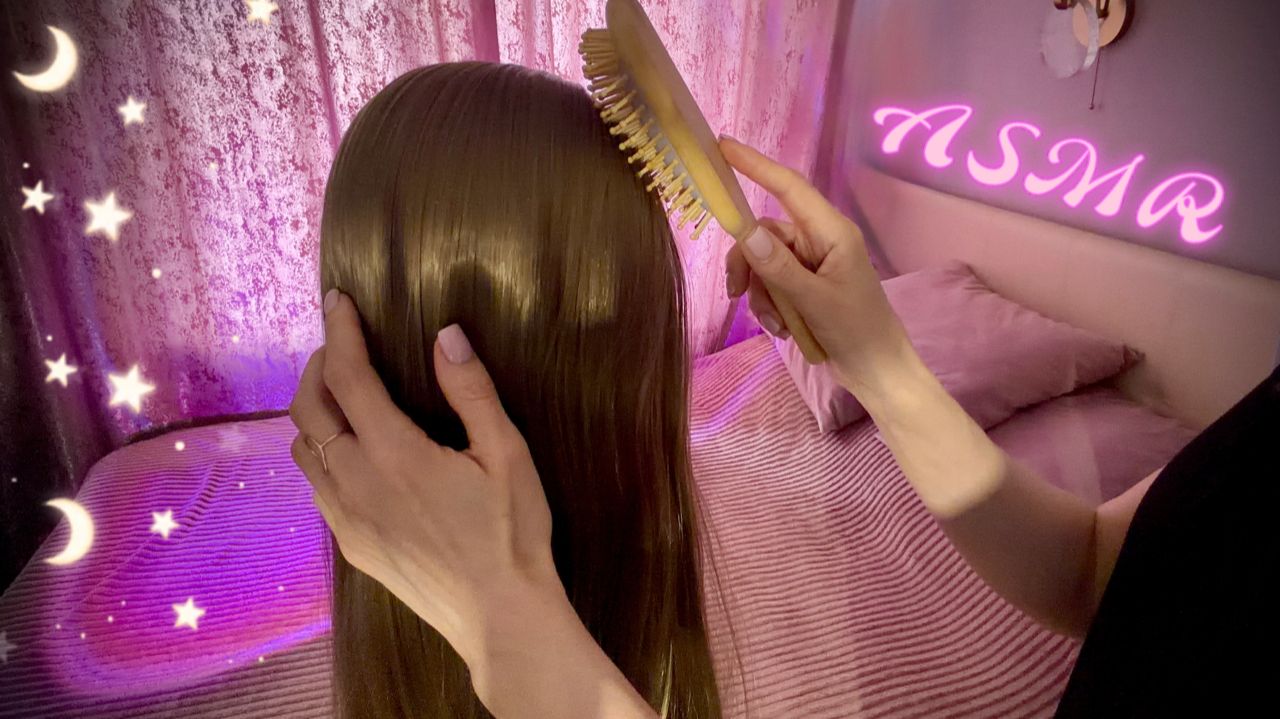 ASMR - Нежный уход за волосами близкий шепот - АСМР
