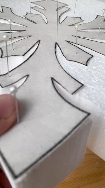 Снежинка из пенопласта своими руками