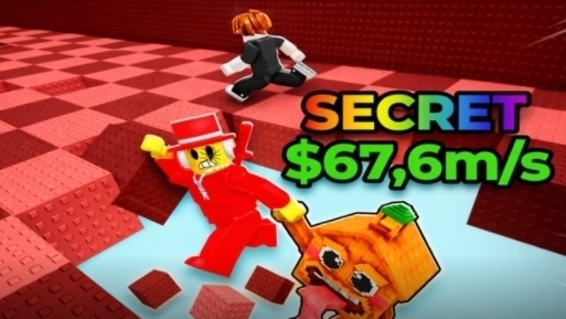 Беги за брейнротами в роблоксе