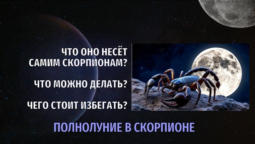 СКОРПИОНЫ! ЧТО НЕСЁТ ВАМ ПОЛНОЛУНИЕ 1 МАЯ?