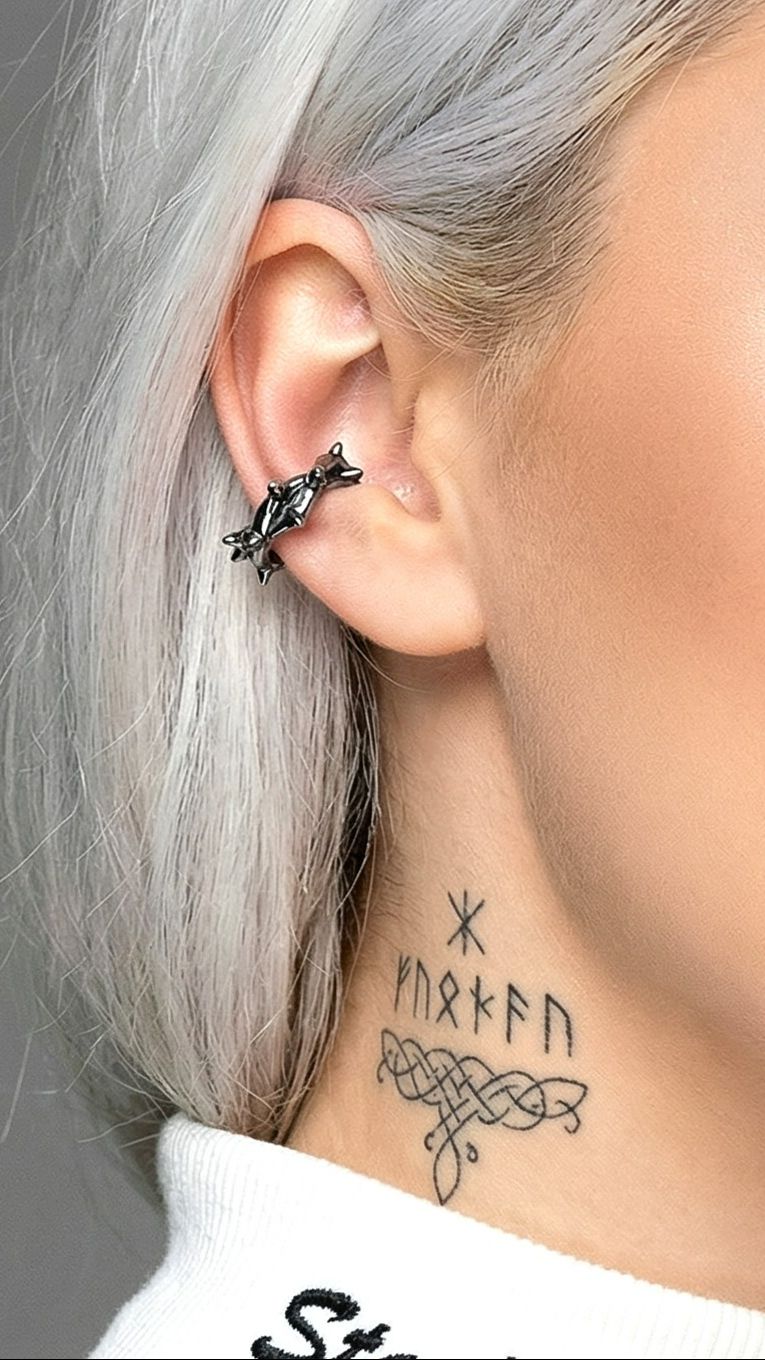 Кафф без прокола Терновые шипы от StarfallShop