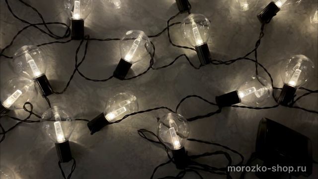 Декоративная гирлянда на солнечной батарее Solar ИСТБОРН ПРОЗРАЧНЫЙ 20 ламп AF5600100