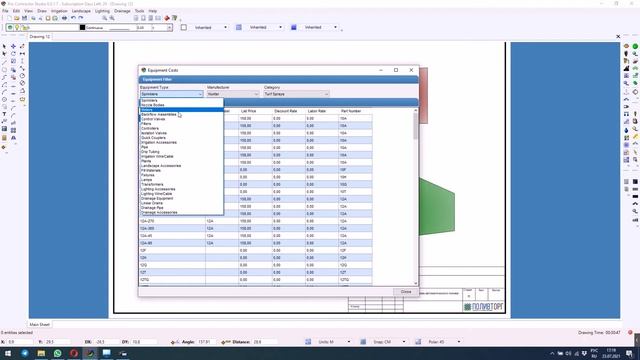 Создание чертежной рамки проектирование и подсчет площадей.