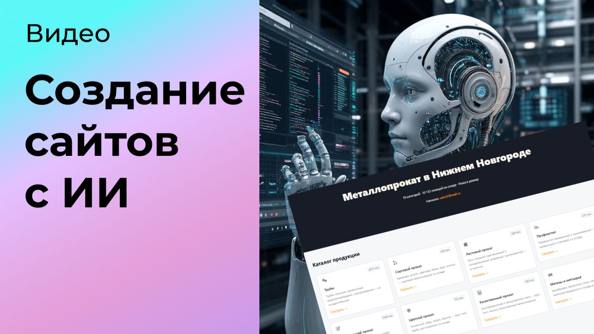 Сайт под ключ за несколько минут? Да ИИ уже так умеет.