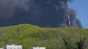 Утечка горящей нефти в Туапсе остановлена — МЧС.