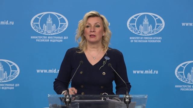 Russian MFA Spokeswoman Maria Zakharova Briefing, Moscow, April 29, 2026