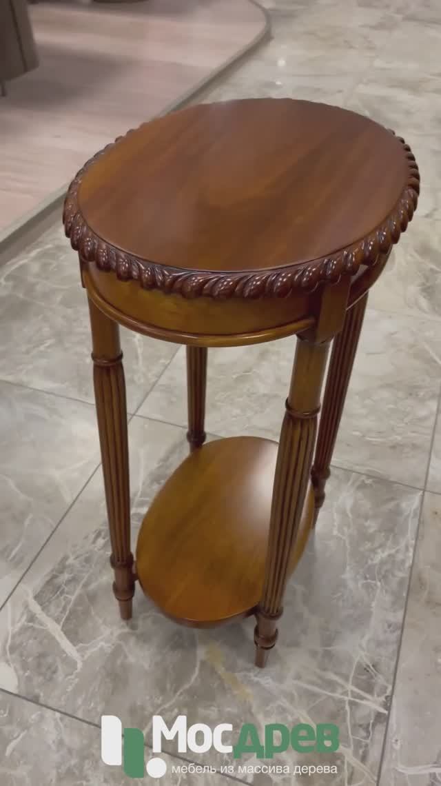 Столик приставной без ящика МИГ416 из красного дерева от фабрики Satin Furniture (Индонезия)