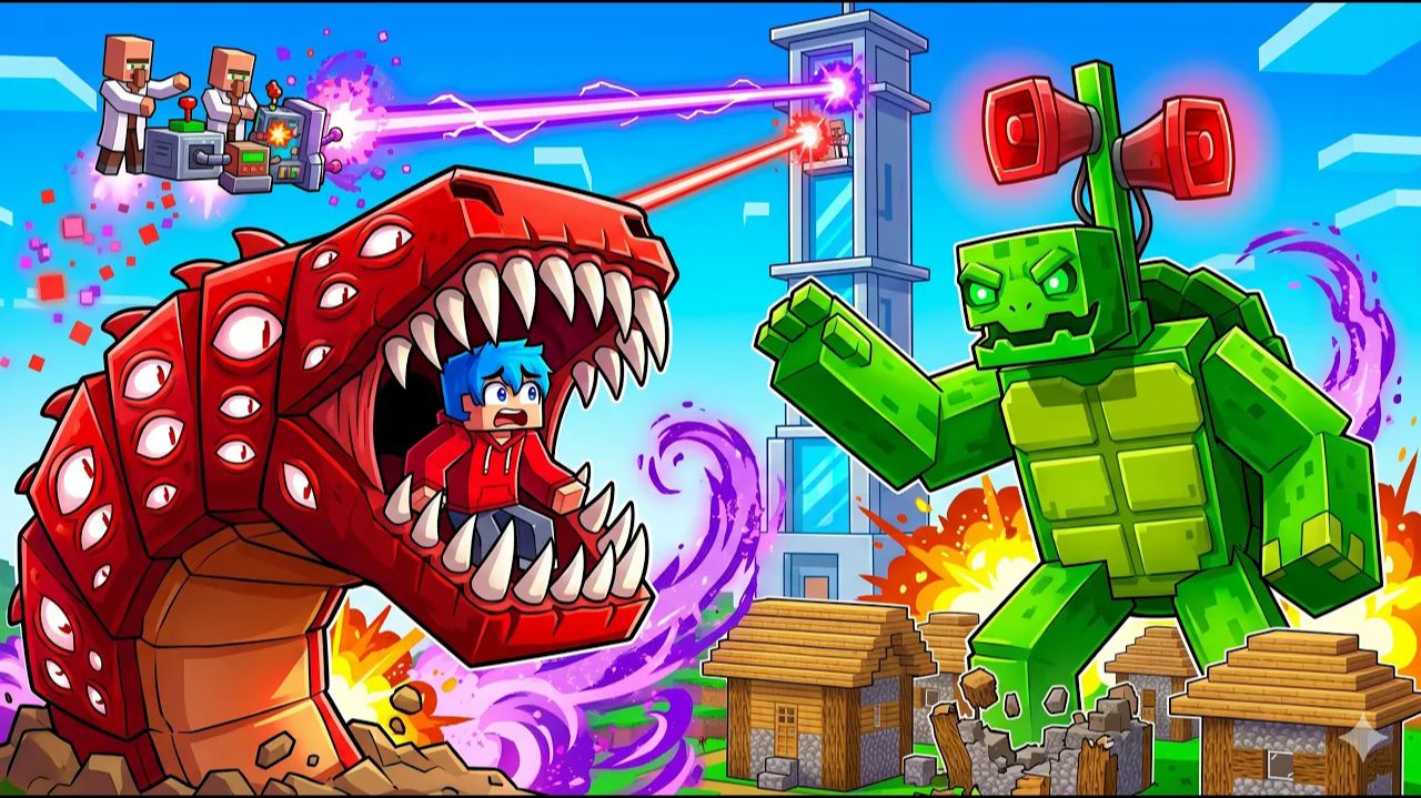 Пожиратель поездов Джей Джей против Микки с сиреной вместо головы! ЗЛОЙ УЧЕНЫЙ СОЗДАЛ МОНСТРА!👹