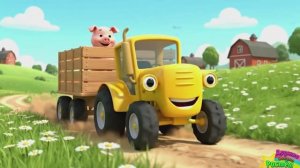 СИНИЙ ТРАКТОР ЕДЕТ ПО ПОЛЯМ - СБОРНИК ЛЮБИМЫХ ПЕСЕНОК И МУЛЬТИКОВ - МУЛЬТИКИ ДЕТЯМ И МАЛЫШАМ