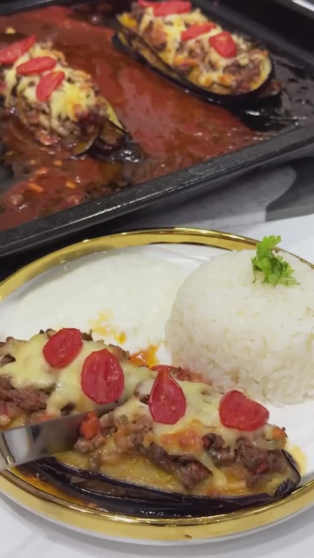Вкусный ужин с баклажанами и фаршем🥰