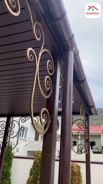 Навес для отеля | мягкая кровля