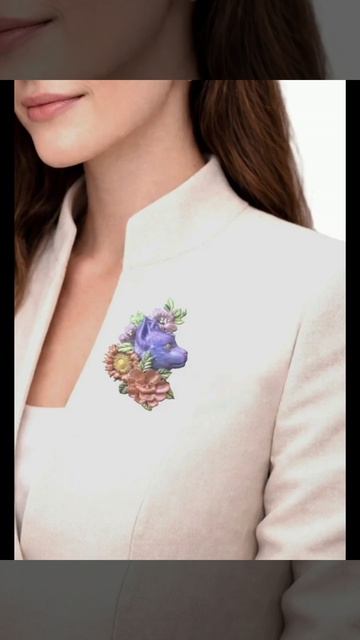 Брошь из эпоксидной смолы