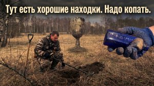 Попадается красивое царское стекло. Надо ехать сюда шурфить. Коп с Nokta legend 2