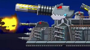 German fanatics vs the Soviet strongman   Fire Truck Vs Hks   Cartoons about tanks
