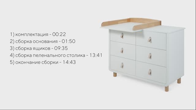 Видеоинструкция по сборке детского комода Rant Dorma 6 ящиков смотреть онлайн