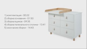 Видеоинструкция по сборке детского комода Rant Dorma 6 ящиков