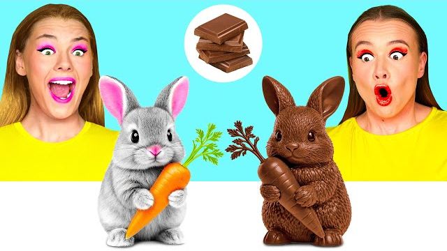 Челлендж. Шоколадная Еда vs Настоящая еда  Безумные Ситуации на Кухне