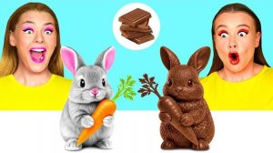 Челлендж. Шоколадная Еда vs Настоящая еда  Безумные Ситуации на Кухне