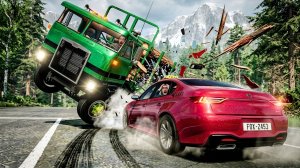 BeamNG.drive - Эпично! Безумные аварии на высокой скорости