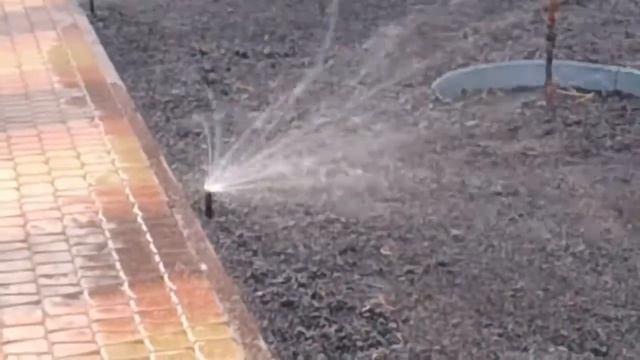 Робота форсунки Rain Bird R VAN на участке