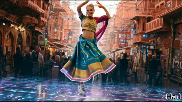 Club Harinama dance.  Садапунья дас