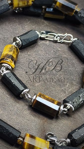 HelenBox  Комплект Заземление Тигровый Глаз и Шерл Черный Турмалин helenbox tiger sherl