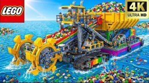 Я построил гигантскую машину для очистки океана из конструктора LEGO Technic! Забавный эксперимент