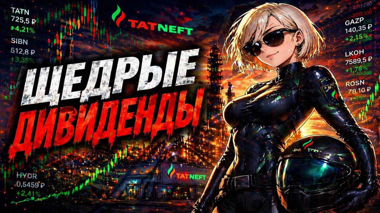 Дивиденды по Акциям - Татнефть Новатэк Сбер