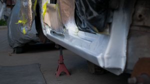 Покраска. В ураган. По водолазному.