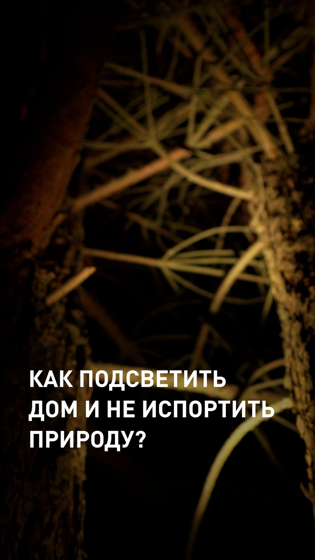 Как подсветить дом и не испортить природу? смотреть онлайн