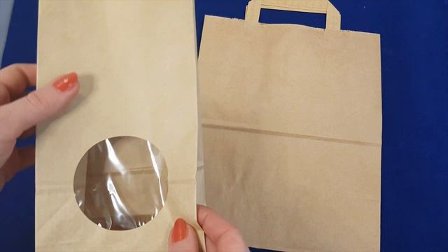 Пакет из крафт бумаги без печати