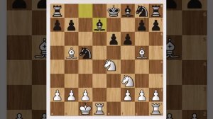 Гениальнейшая шахматная ловушка с быстрым разменом ферзей в начале партии