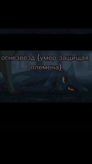 Коты воители которы пожертвовали собой ради других....