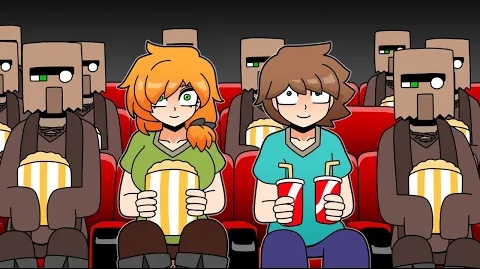 Алекс и Стив пошли на Майнкрафт в кино | Майнкрафт аниме